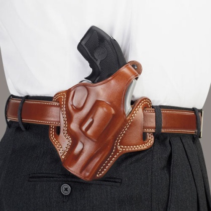 Galco Fletch High Ride Belt - Holstr Rh Lther J Fr 2 1-8\