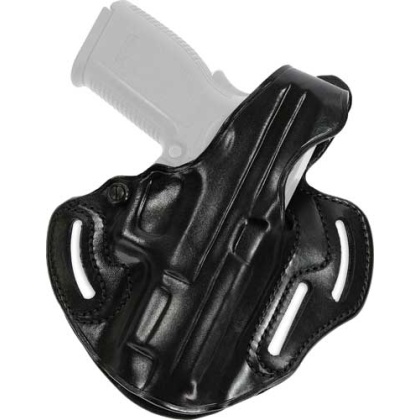 Galco Cop 3 Slot Belt Holster - Rh Leather Glock 262733 Blk