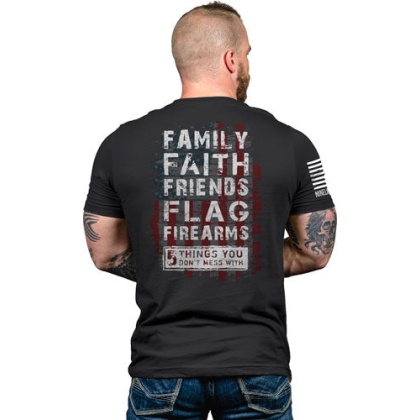 Nine Line Apparel 5 Things - Men\'s T-shirt Black Large